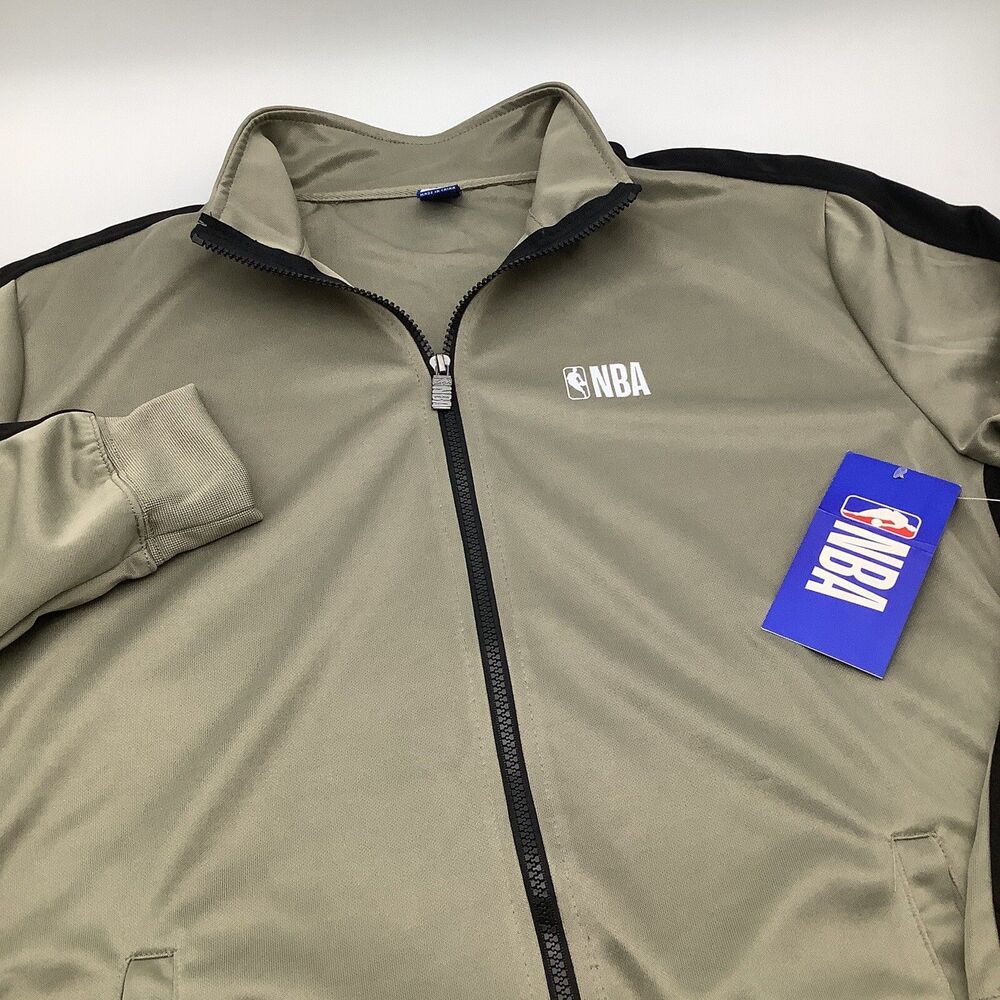 NBA Mens Remember When Track Jacket Tan‎ Size Medium NWT - Picture 2 of 9